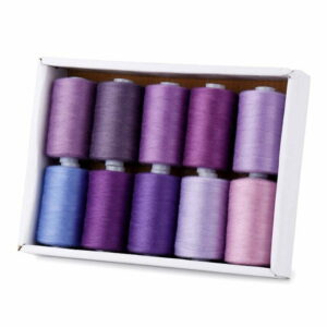 Spun polyester thread