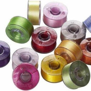 colorful embroidery thread bobbins