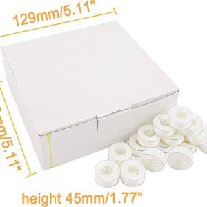Prewound Bobbin Thread 144pcs White 60S_2(90WT)