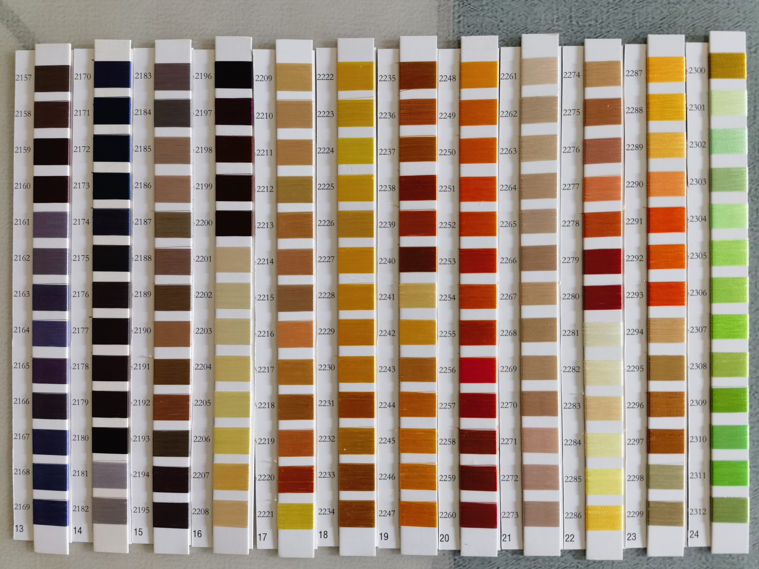Sewingleader Rayon Thread Color Card